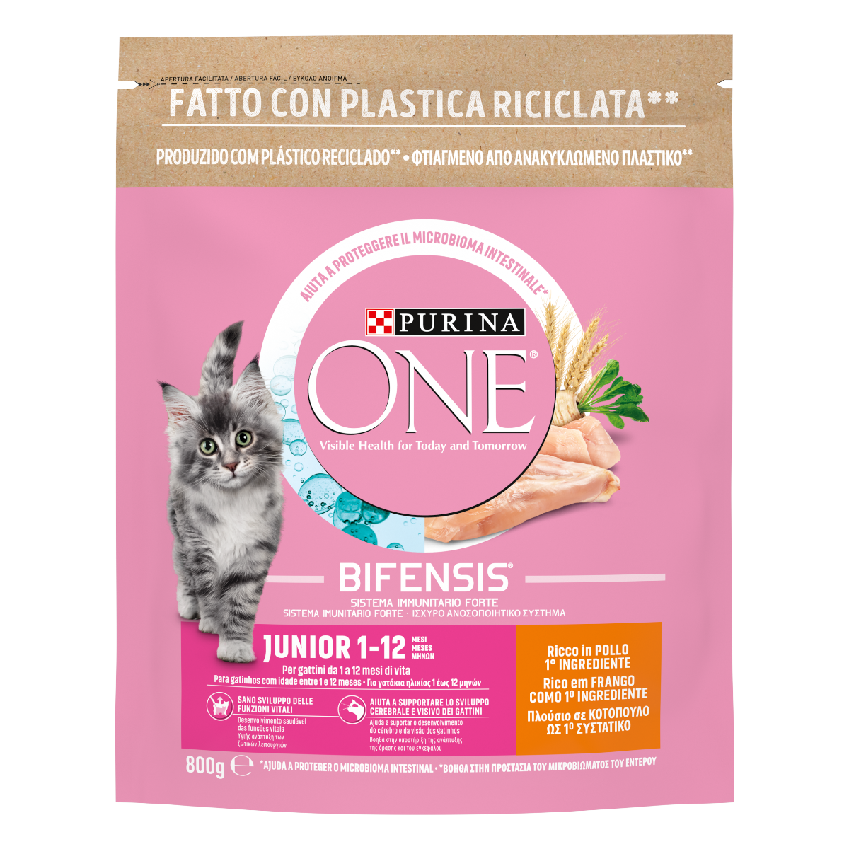 PURINA ONE® ® Junior 1-12 mesi, Ricco in Pollo