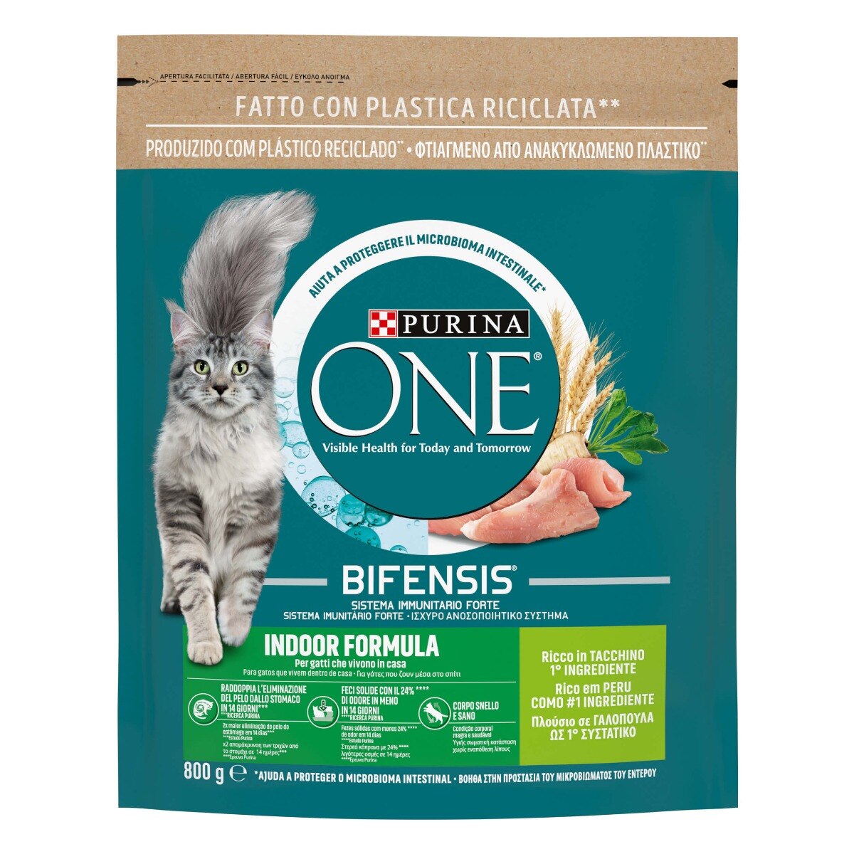 PURINA ONE® Indoor Formula, Ricco in Tacchino