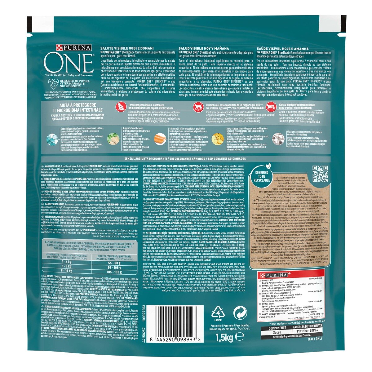 PURINA ONE® Sterilcat, Ricco in&nbsp;Salmone