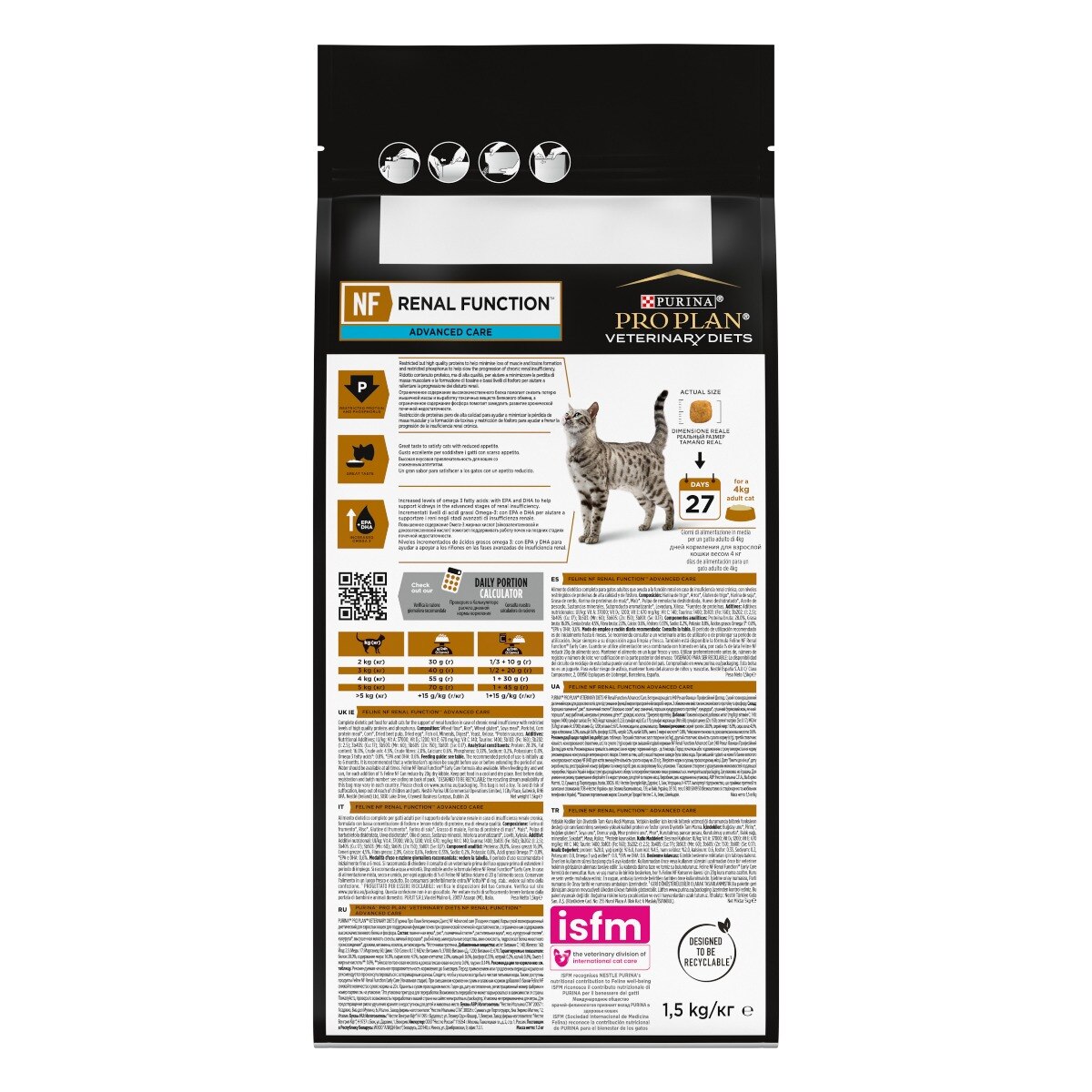 PURINA PRO PLAN® VETERINARY DIETS secco gatto NF Renal FunctionTM Advanced Care