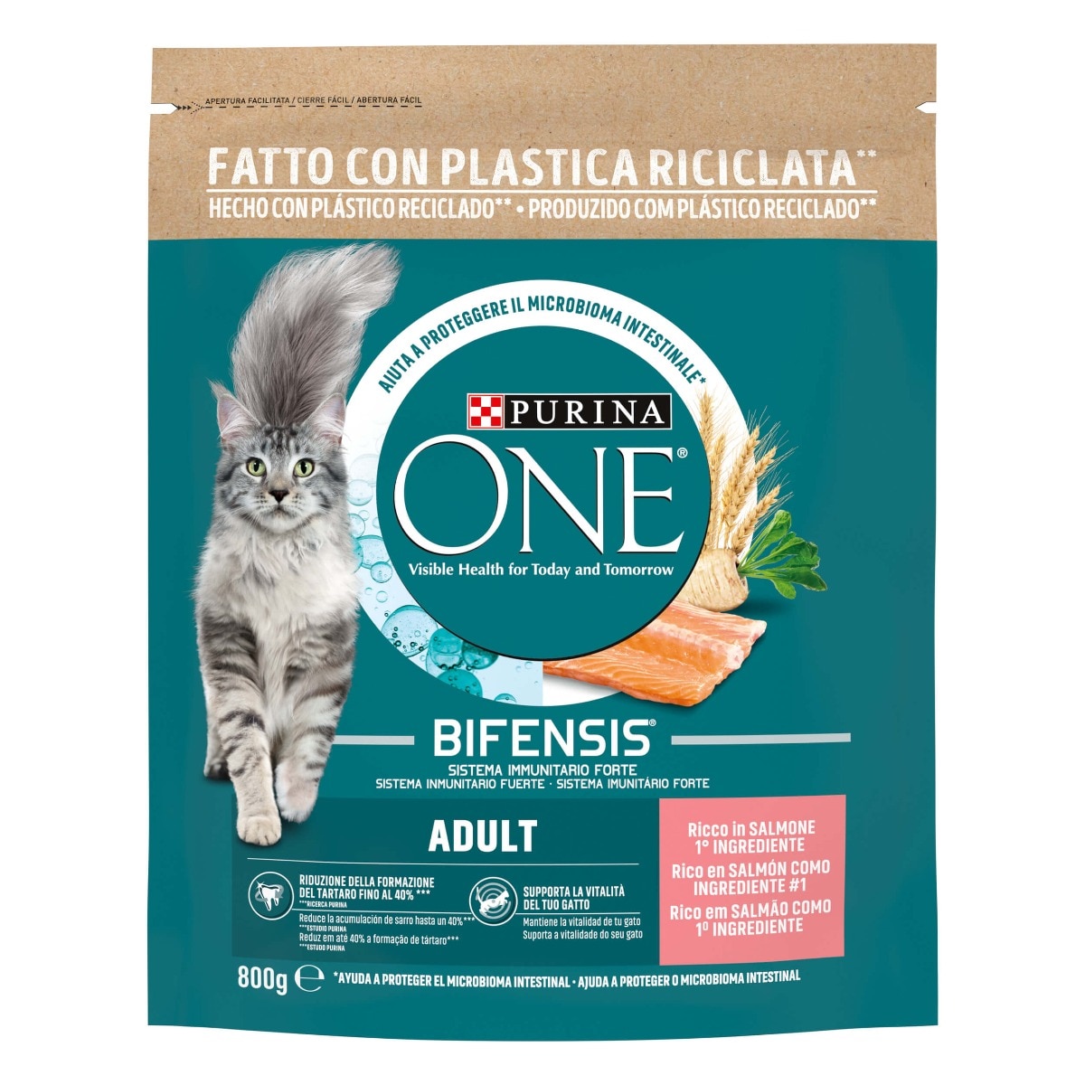 PURINA ONE® Adult, Ricco in Salmone