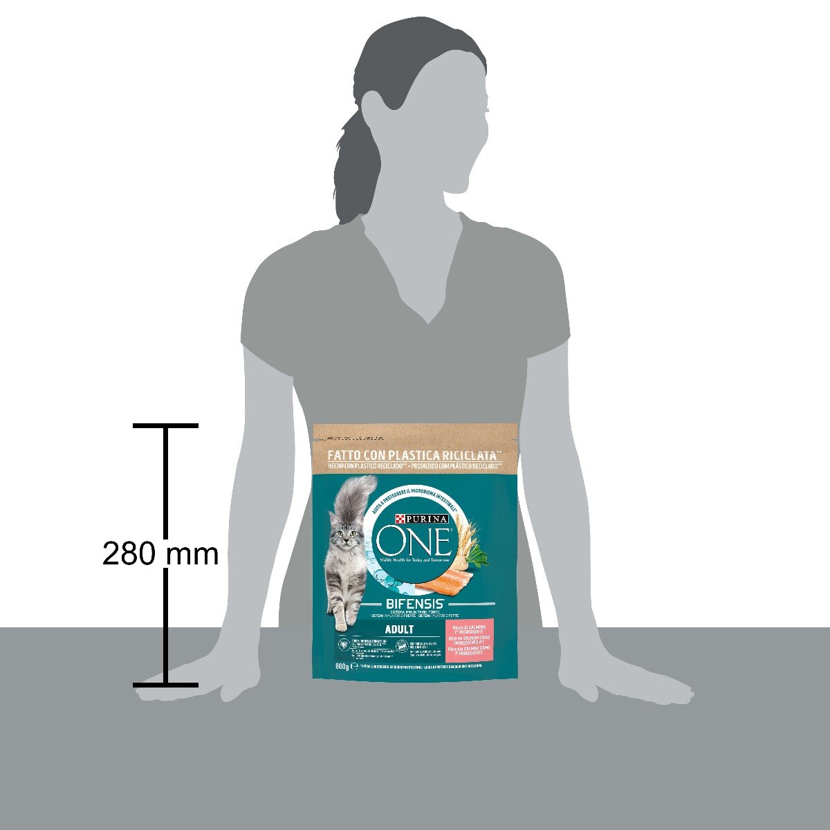 PURINA ONE® Adult, Ricco in Salmone