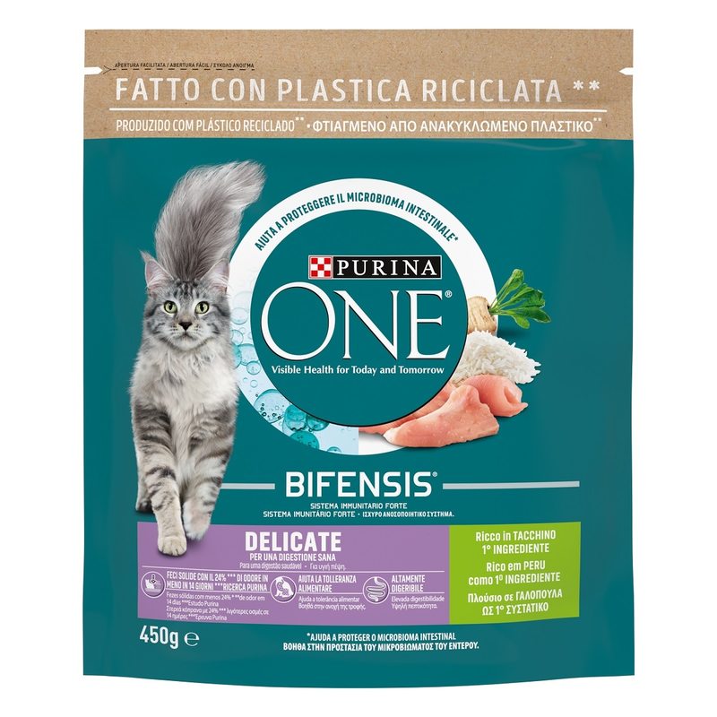 Purina One Bifensis Crocchette Delicate Tacchino E Riso | Purina Shop 450 G
