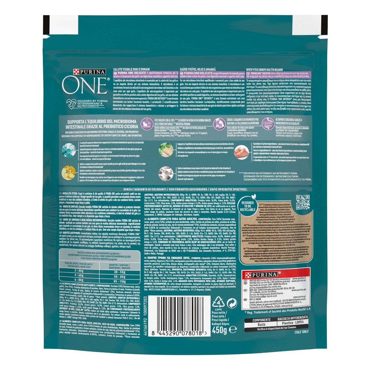 PURINA ONE® Delicate, Ricco in Tacchino selezionato