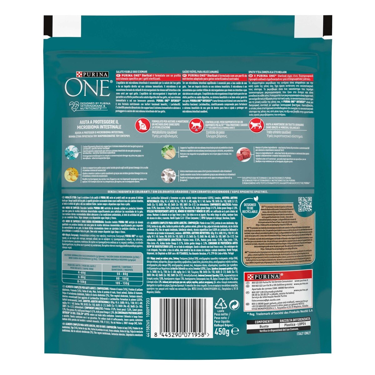 PURINA ONE® Sterilcat, Ricco in Manzo