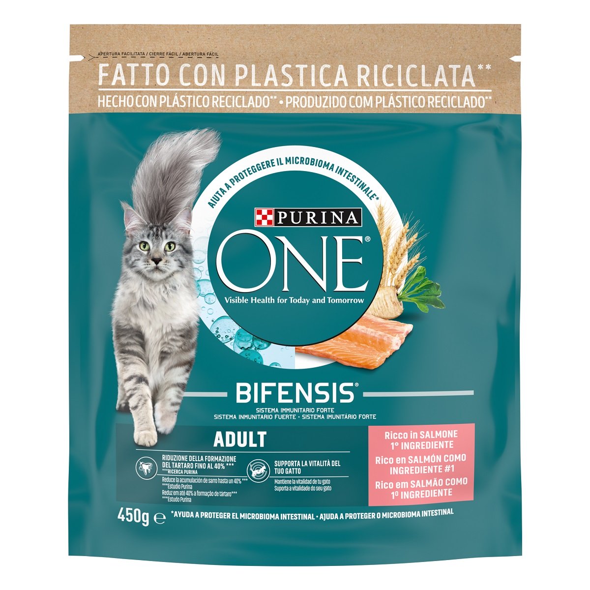 PURINA ONE® Adult, Ricco in Salmone
