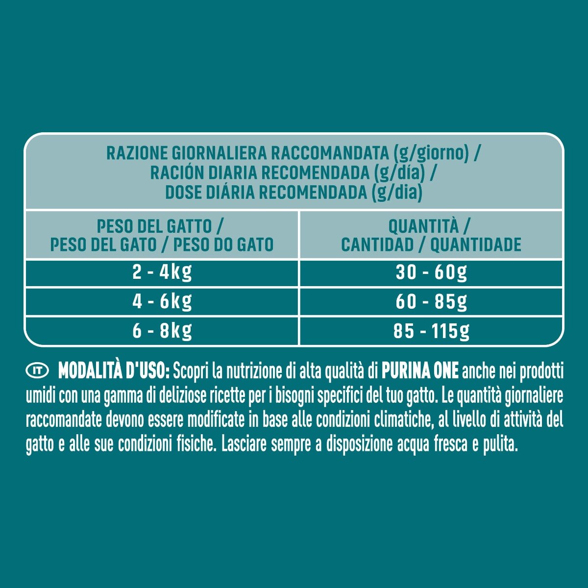 PURINA ONE® Adult, Ricco in Salmone