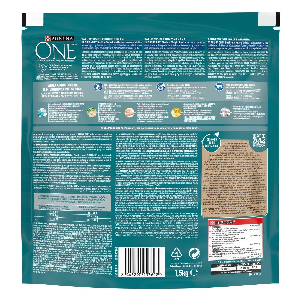 PURINA ONE® Sterilcat Controllo del Peso,&nbsp;Ricco in Pollo