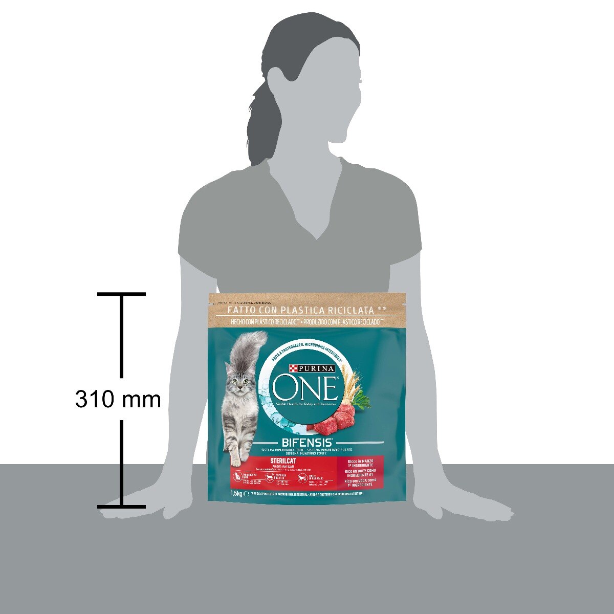 PURINA ONE® Sterilcat, Ricco in Manzo