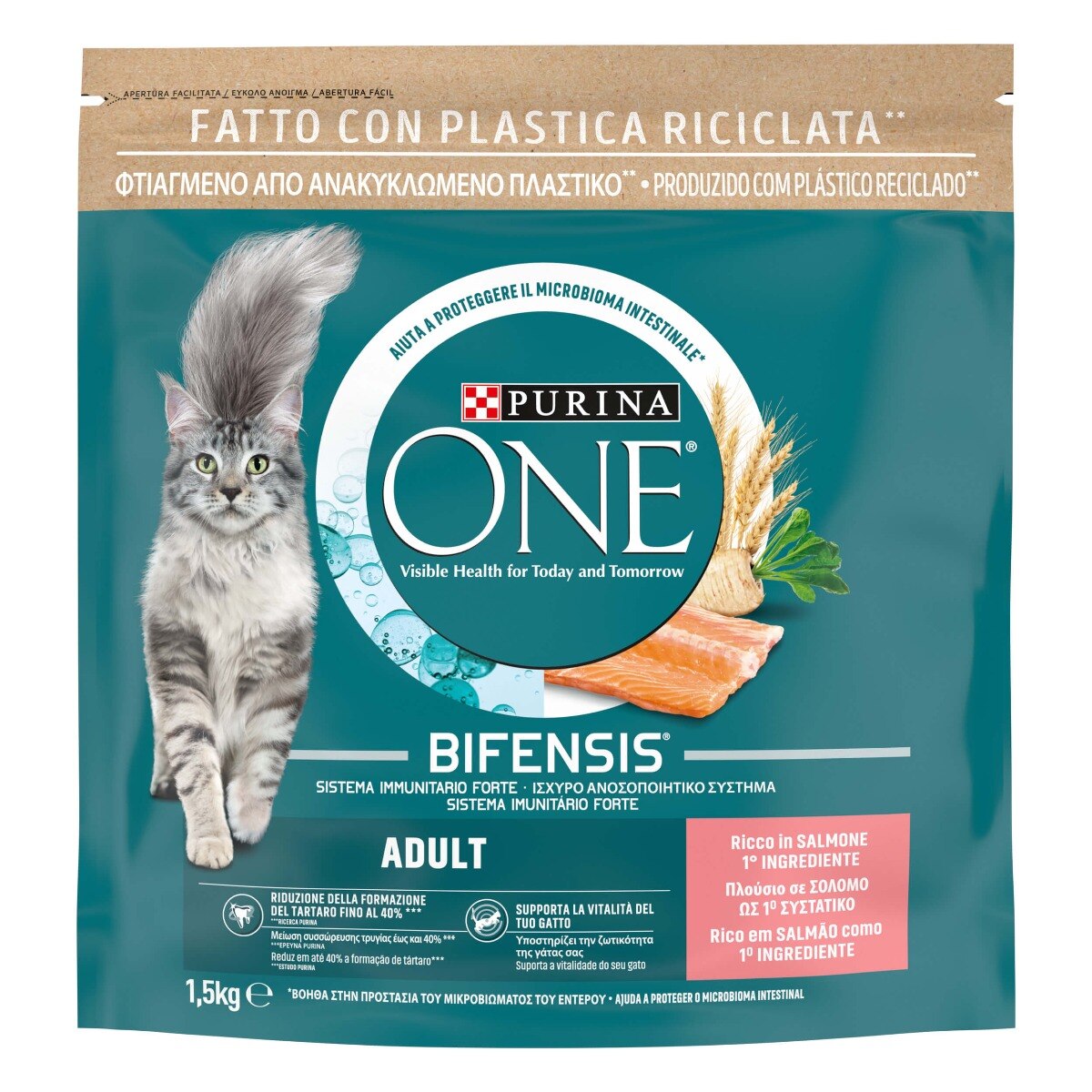 PURINA ONE® Adult, Ricco in Salmone