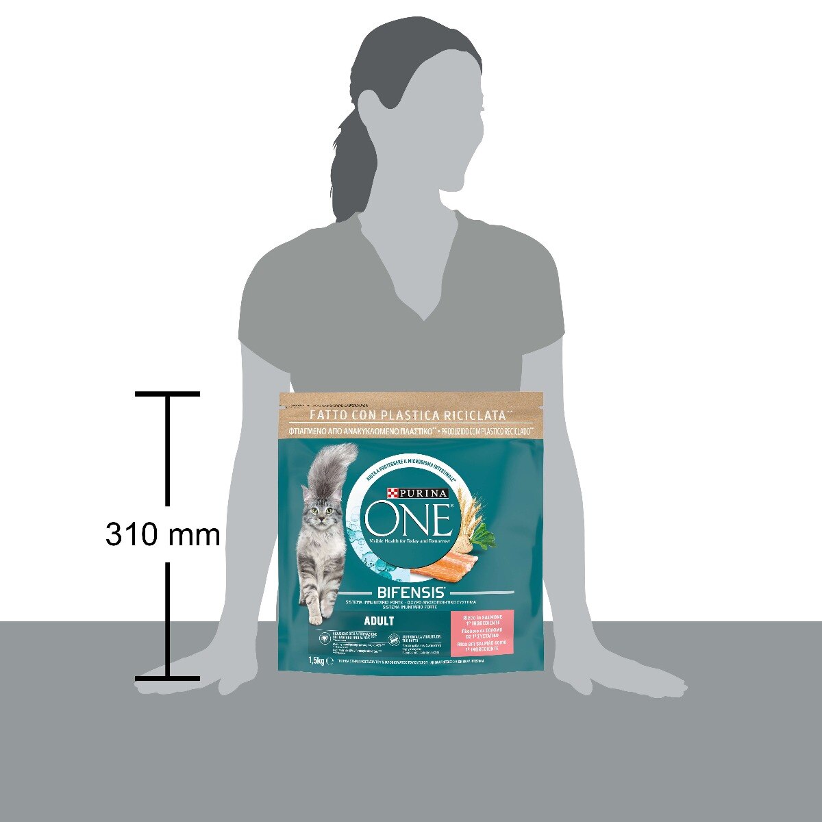 PURINA ONE® Adult, Ricco in Salmone