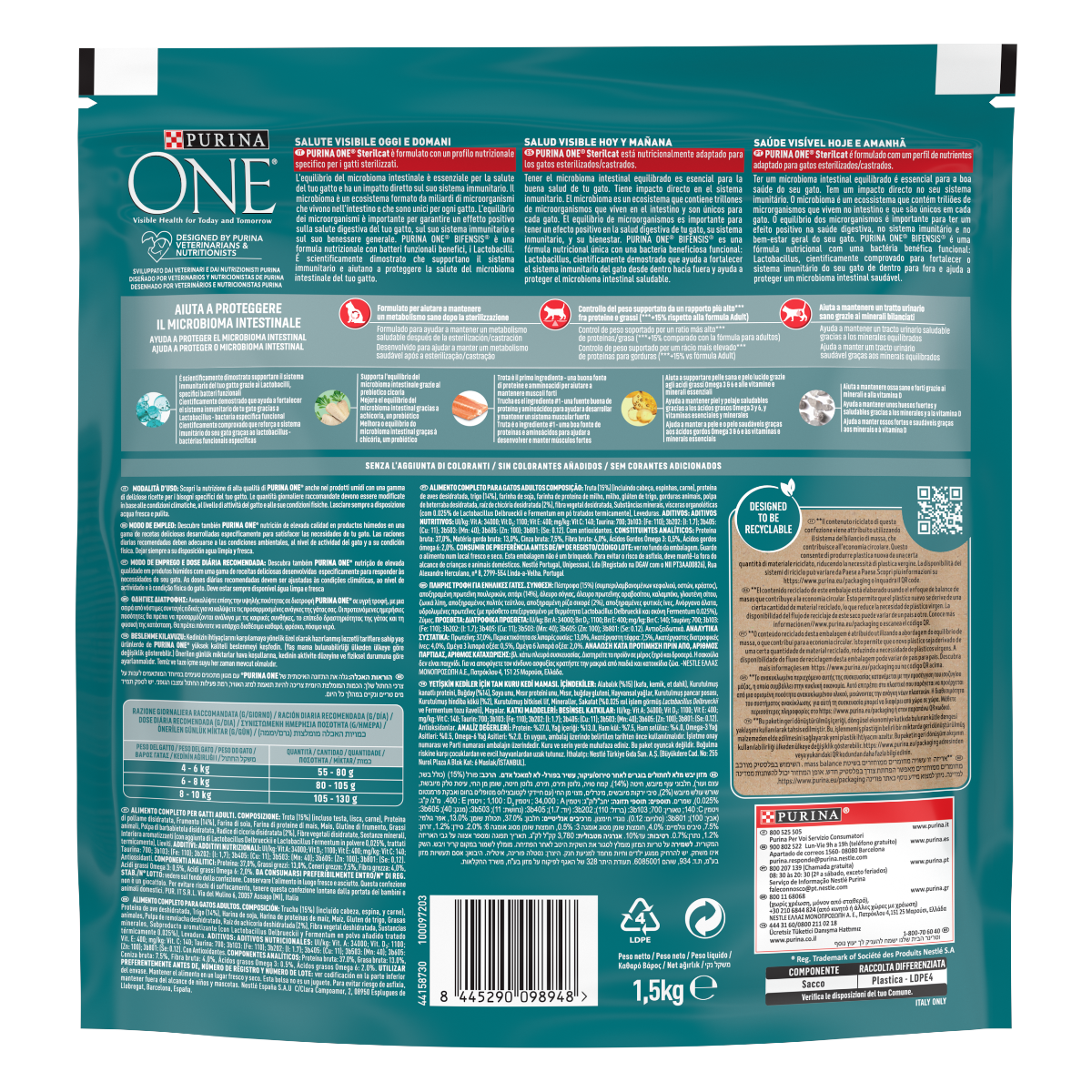 PURINA ONE® Sterilcat, Ricco in&nbsp;Trota