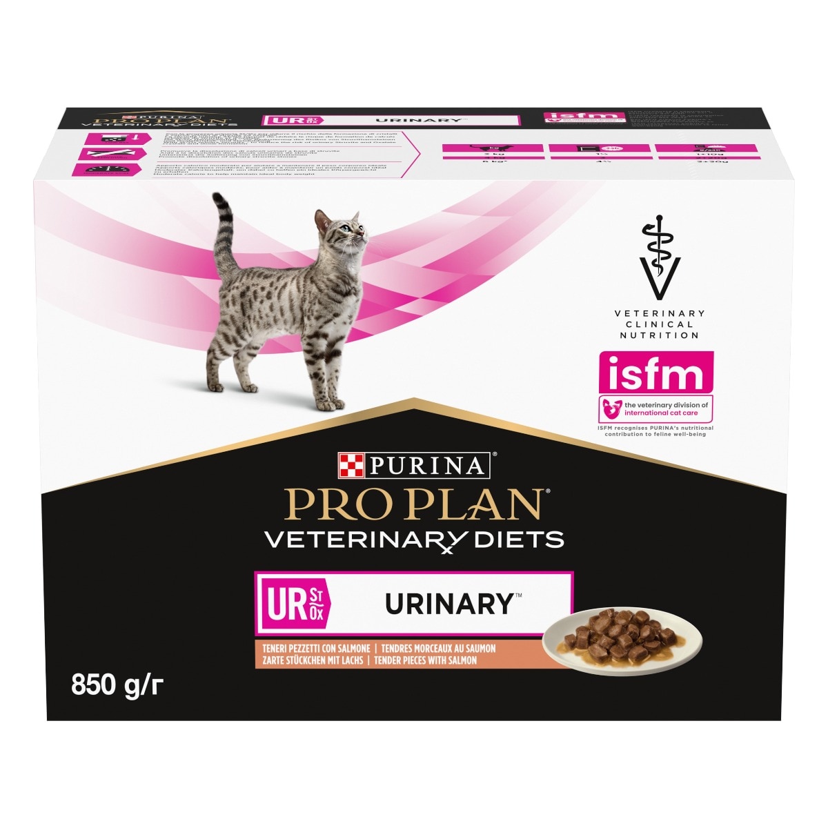 PURINA PRO PLAN® VETERINARY DIETS umido gatto UR Urinary St/Ox - salmone