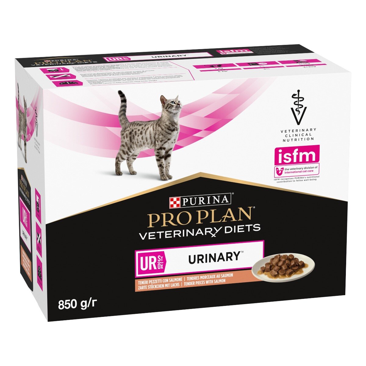 PURINA PRO PLAN® VETERINARY DIETS umido gatto UR Urinary St/Ox - salmone