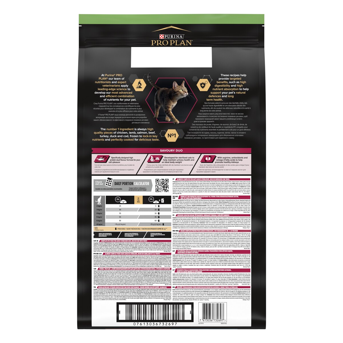 PURINA PRO PLAN® Sterilised Adult 1+ Savoury Duo Ricco In Merluzzo E Trota