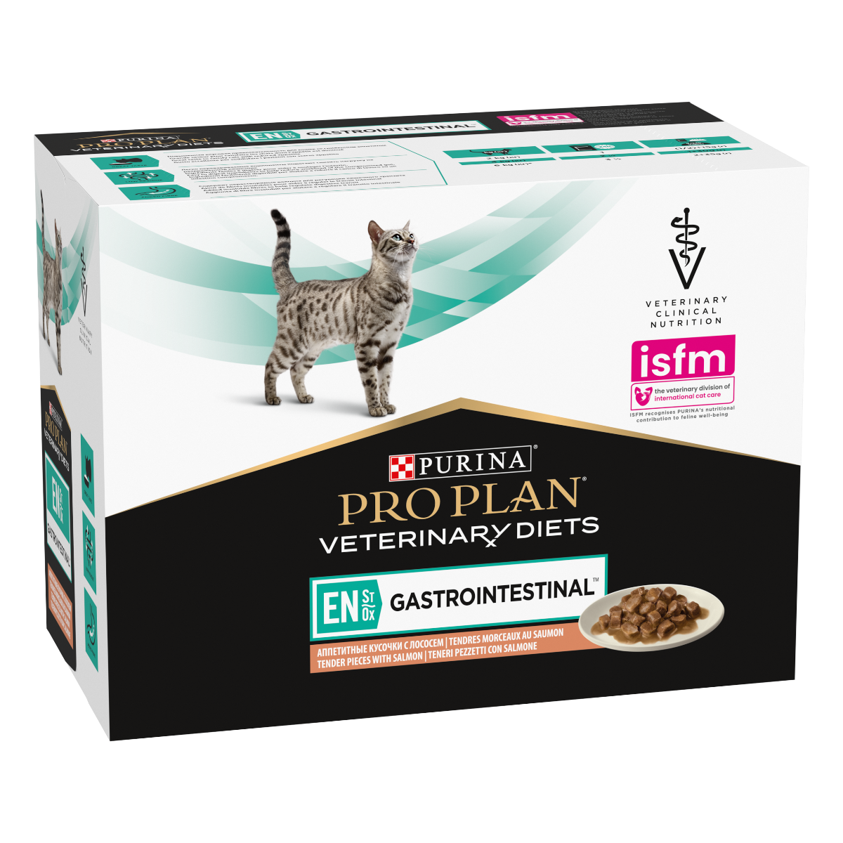 PURINA PRO PLAN® VETERINARY DIETS umido gatto EN Gastrointestinal St/Ox - salmone
