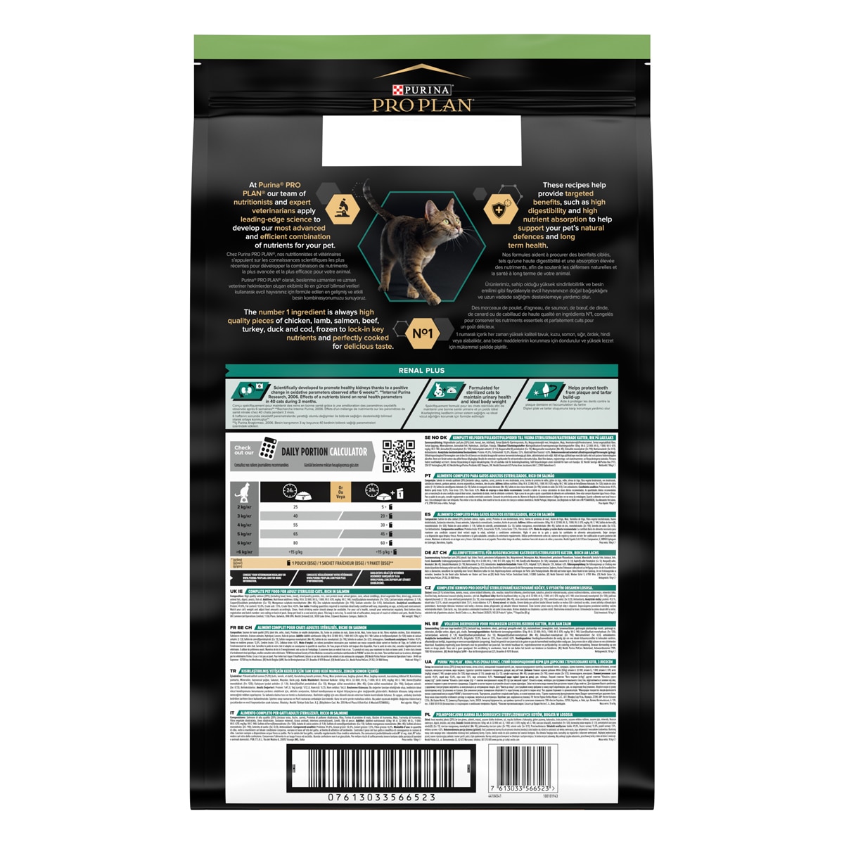 PURINA PRO PLAN® Sterilised Adult 1+ Renal Plus Ricco In Salmone