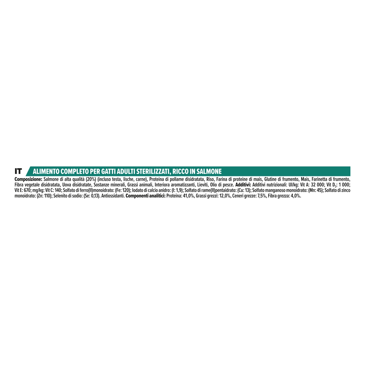 PURINA PRO PLAN® Sterilised Adult 1+ Renal Plus Ricco In Salmone