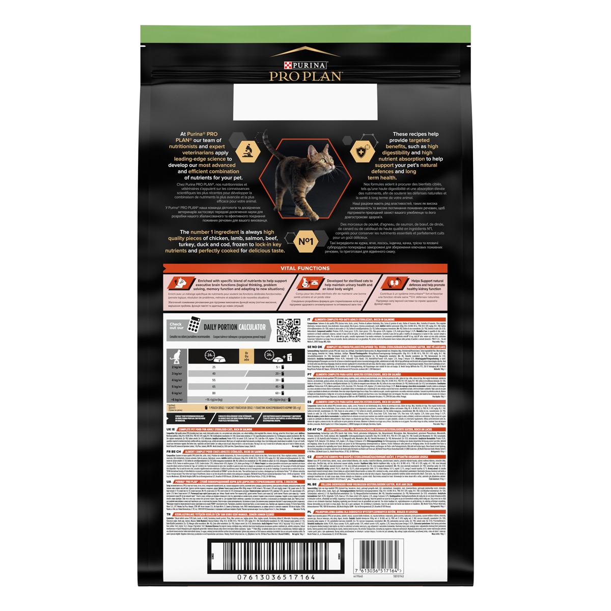PURINA PRO PLAN® Sterilised Adult 1+ Vital Functions Ricco In Salmone
