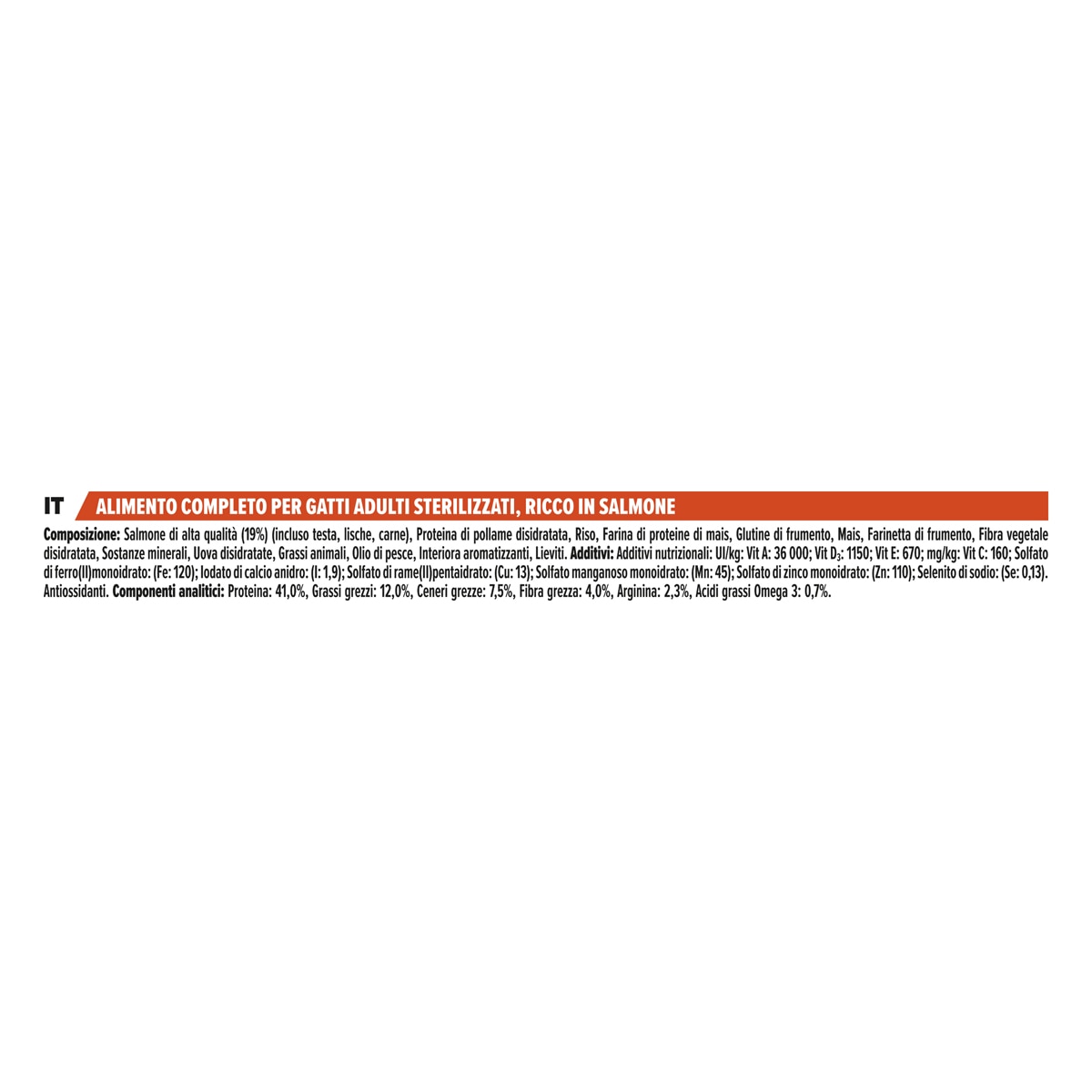 PURINA PRO PLAN® Sterilised Adult 1+ Vital Functions Ricco In Salmone