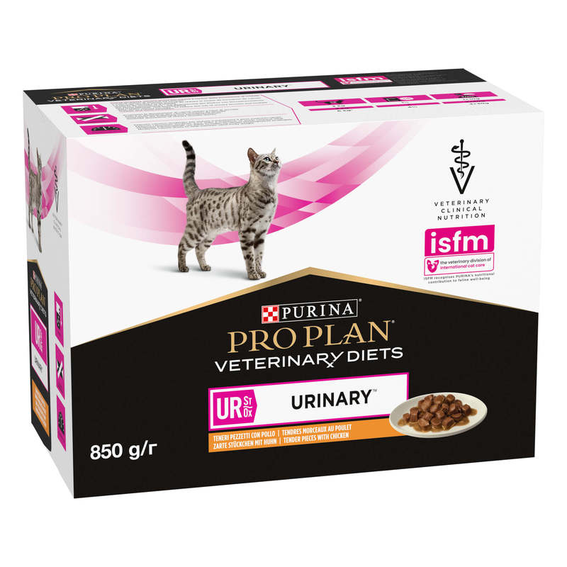 Purina Pro Plan Veterinary Diets Veterinary Diets Umido Gatto Urinary Con Pollo 10 X 85G | Purinashop 10X85 G