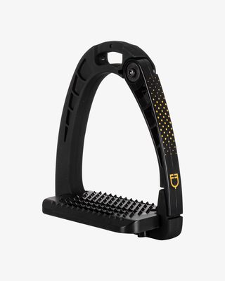 Junior stirrups side opening and wide tread