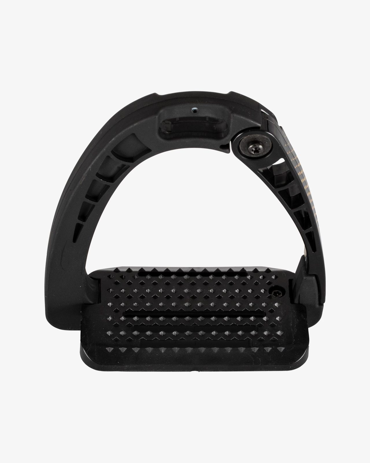 Junior stirrups side opening and wide tread