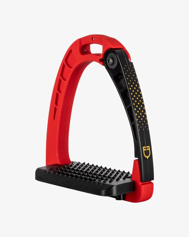 Junior stirrups side opening and wide tread