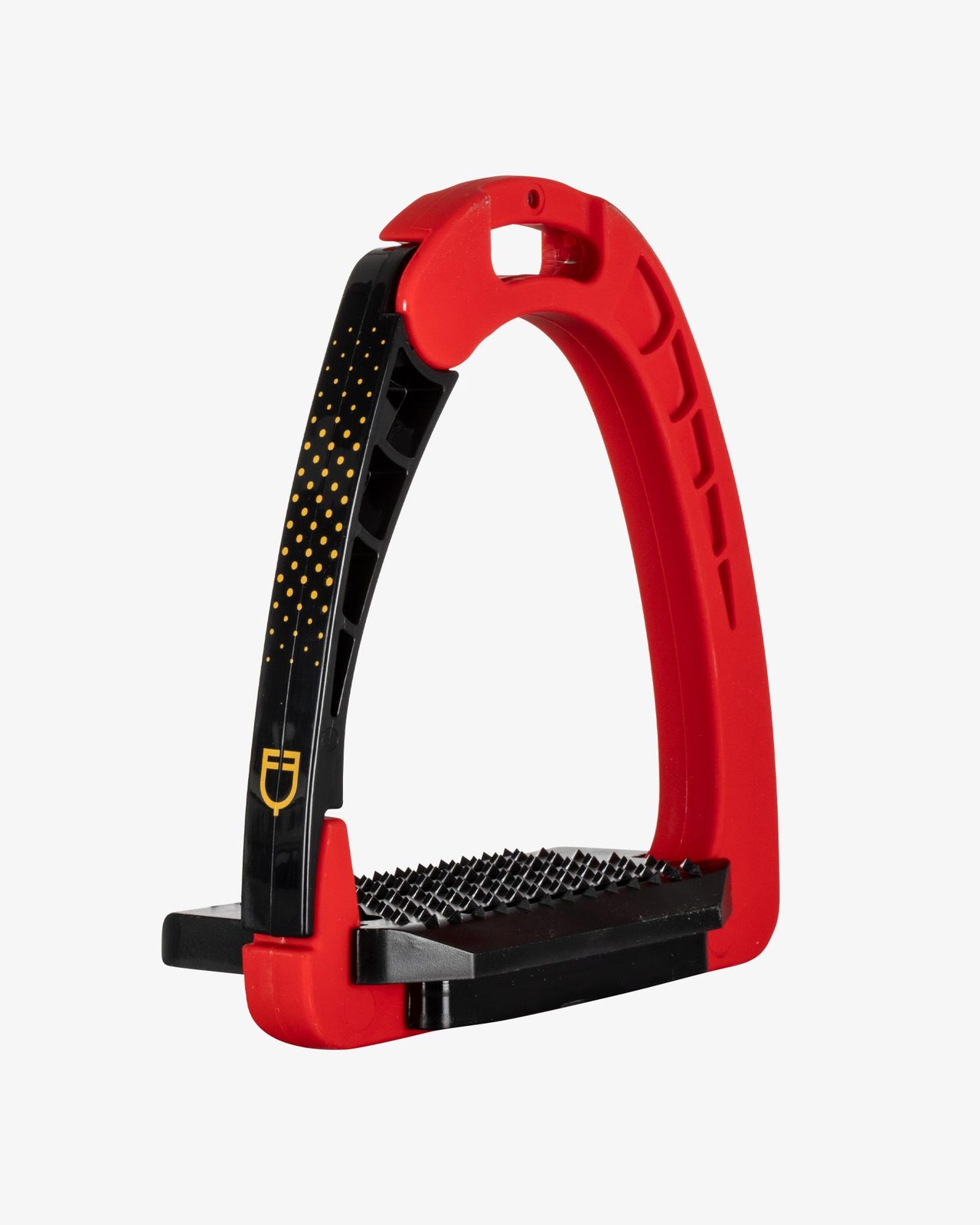Junior stirrups side opening and wide tread