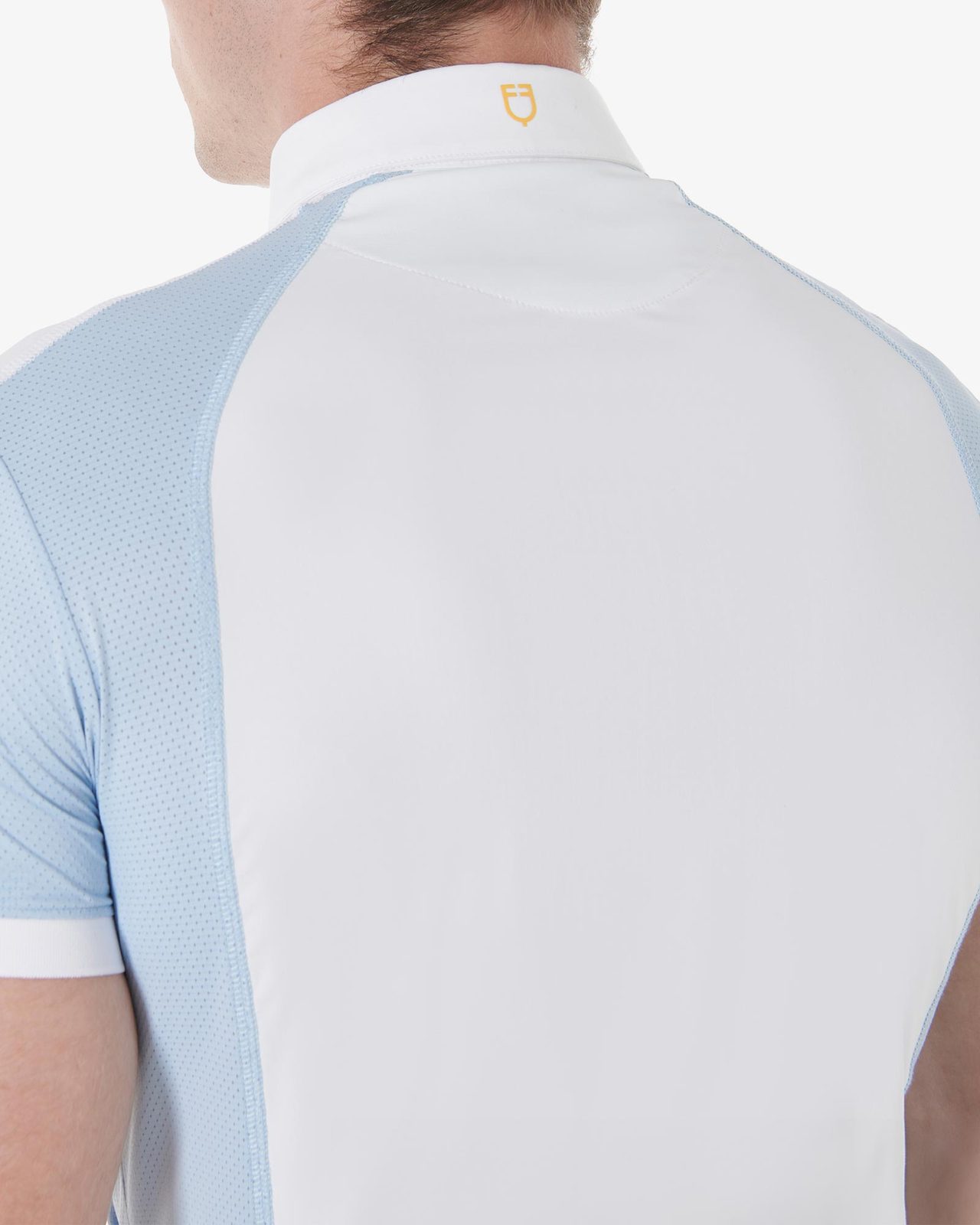 Polo uomo da concorso slim fit quattro bottoni