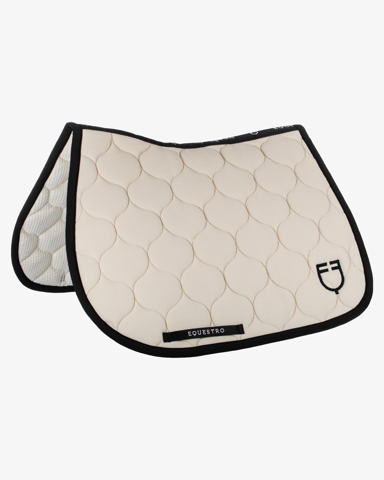 Logo mesh fabric jump saddle pad