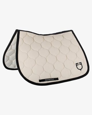 Logo mesh fabric jump saddle pad