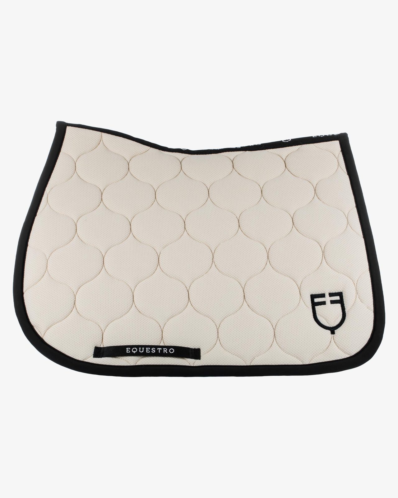 Logo mesh fabric jump saddle pad