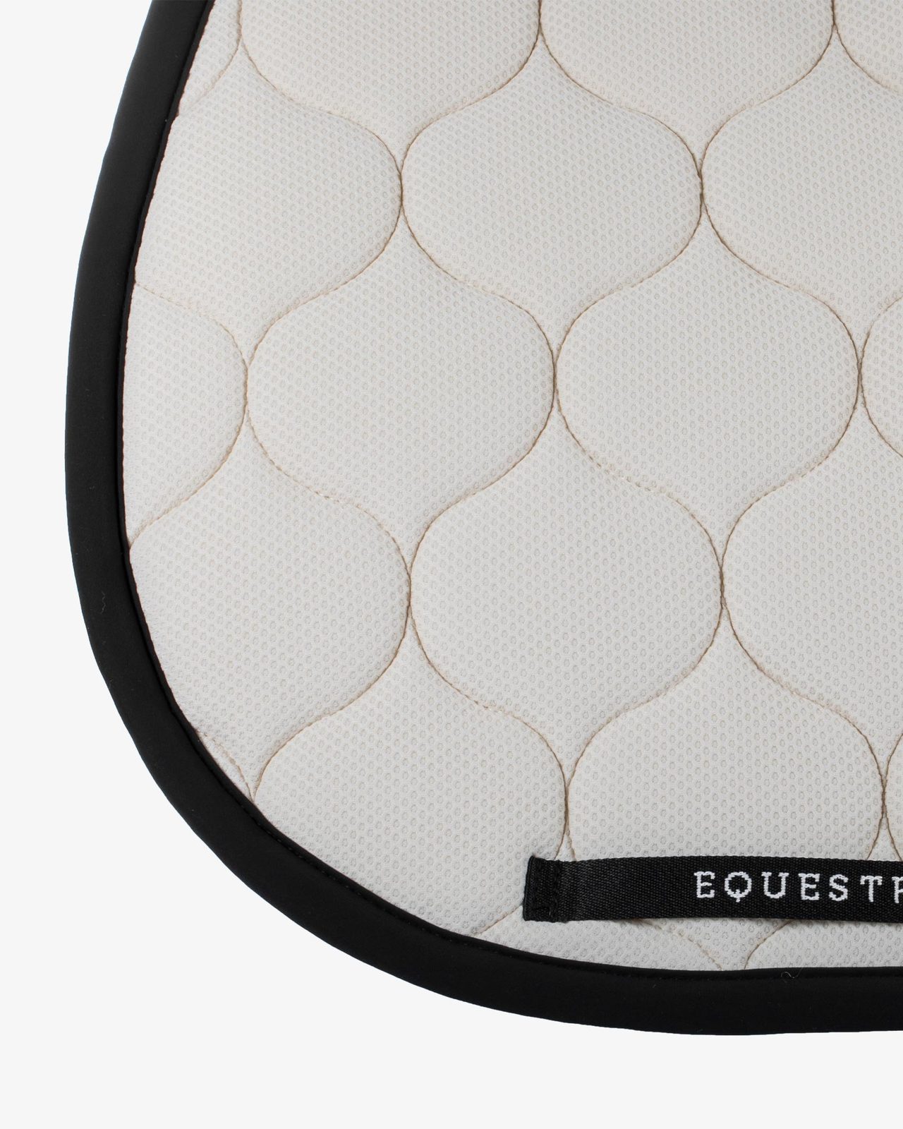 Logo mesh fabric jump saddle pad