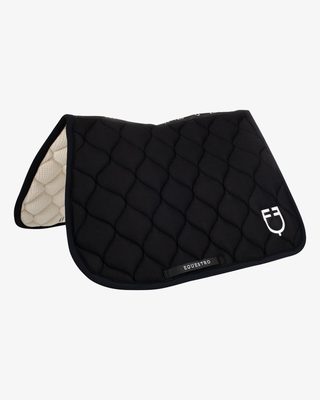 Logo mesh fabric jump saddle pad
