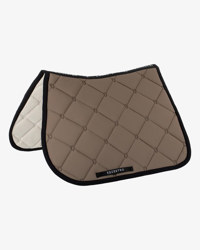 Jumping saddle pad in technical fabric