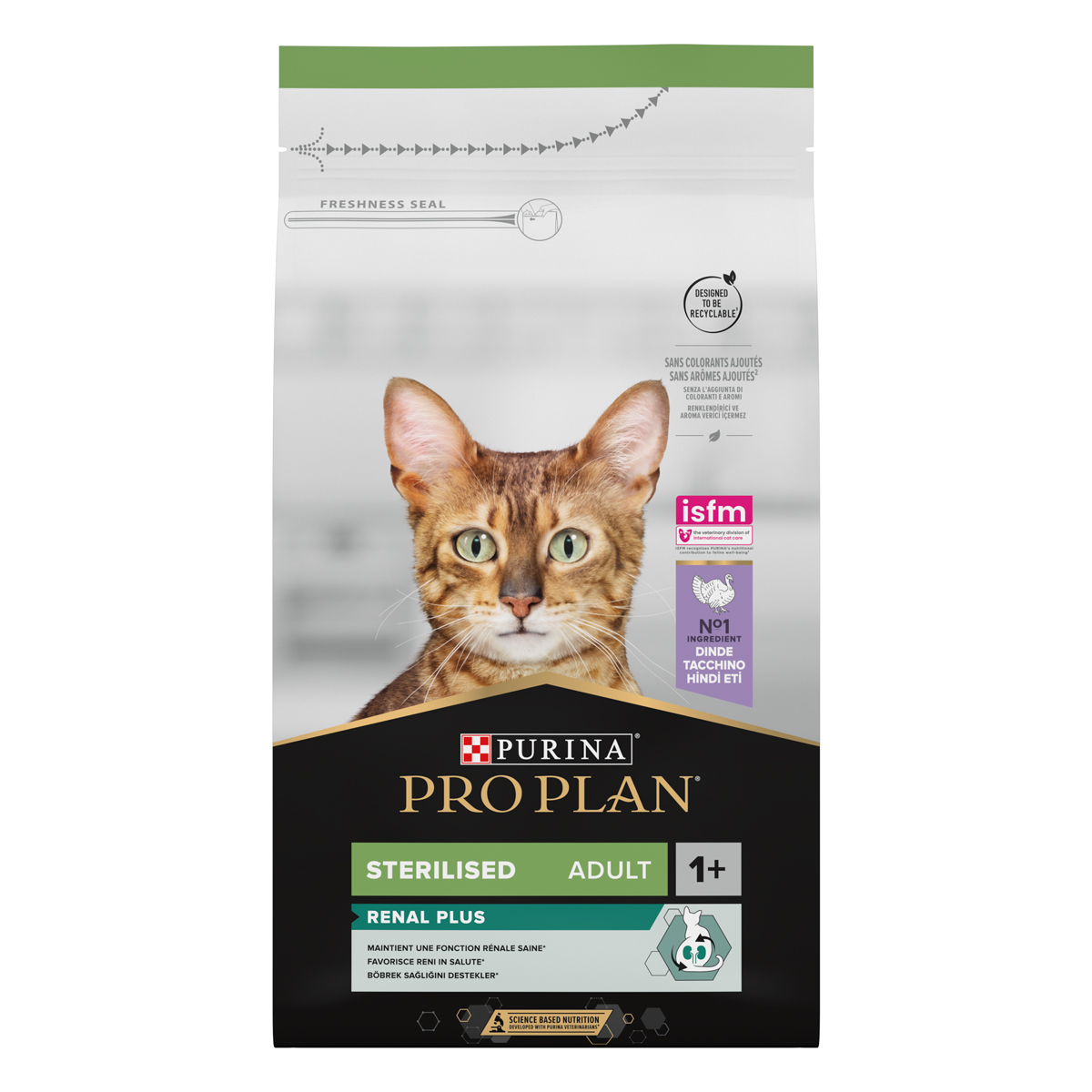 PURINA PRO PLAN® Sterilised Adult 1+ Renal Plus Ricco In Tacchino