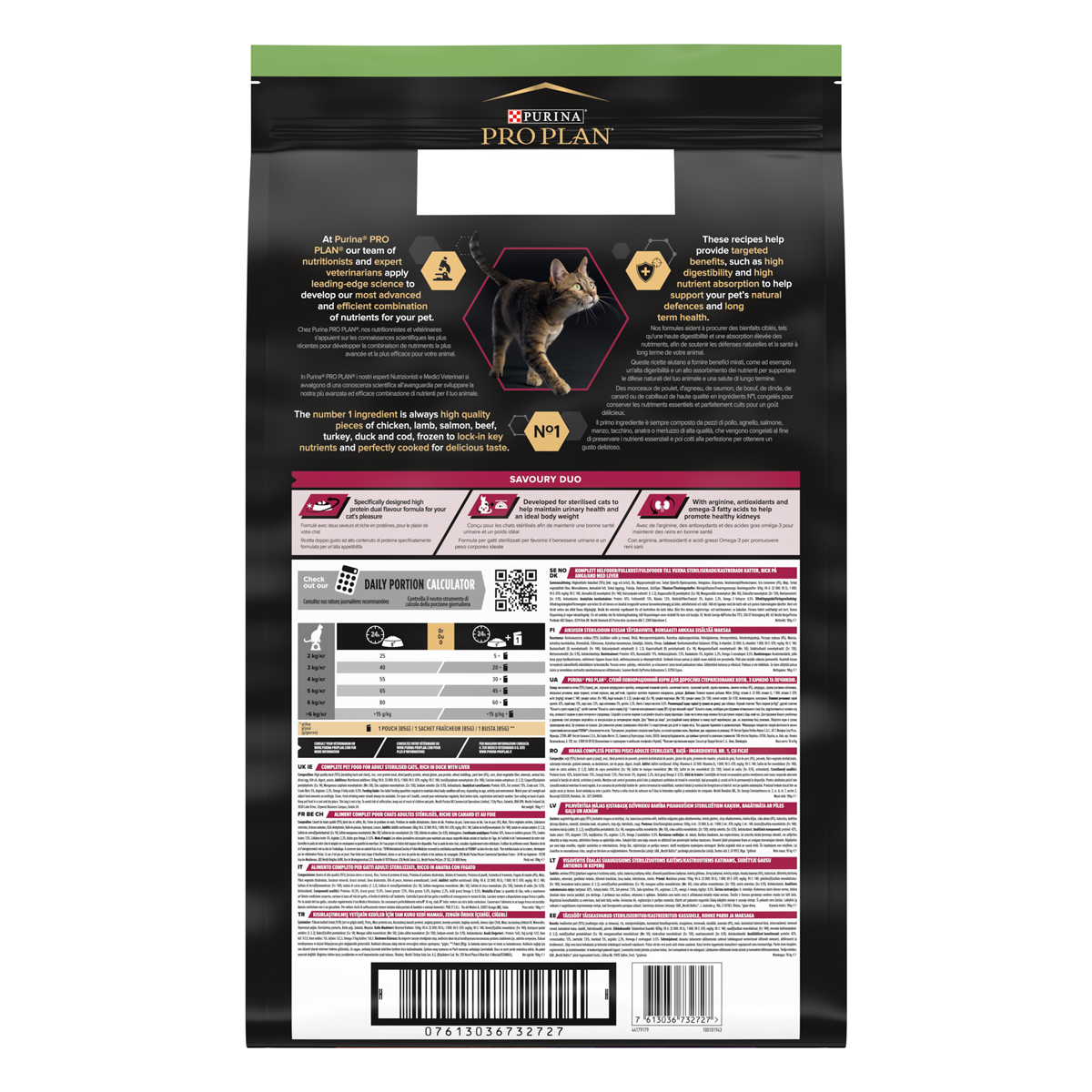 PURINA PRO PLAN® Sterilised Adult 1+ Savoury Duo Ricco In Anatra E Fegato