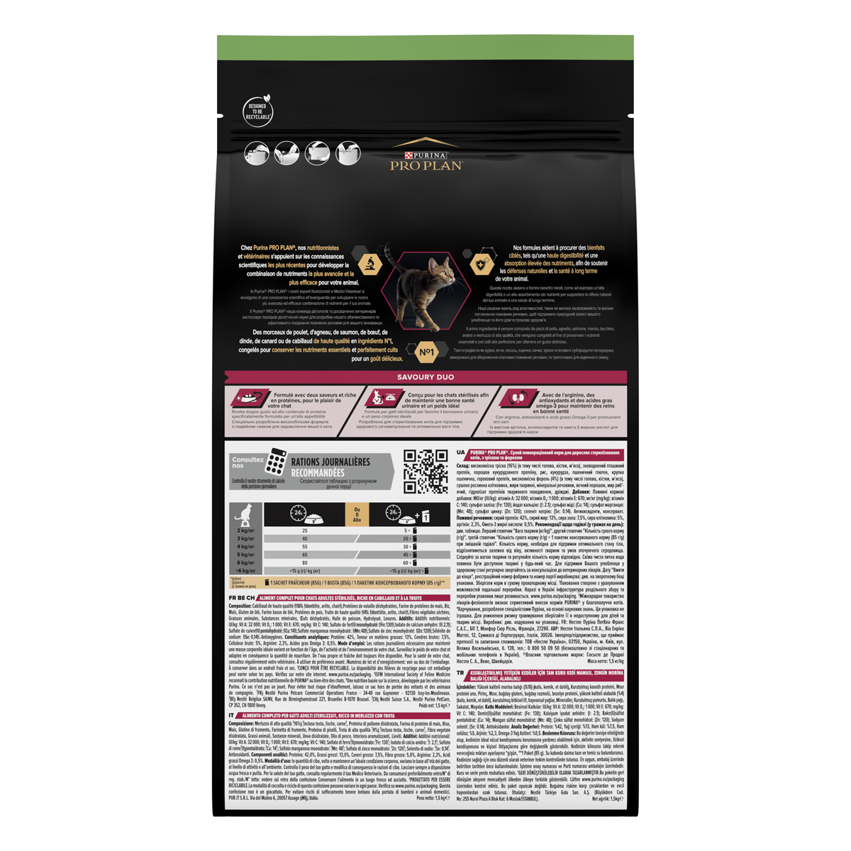 Purina Pro Plan Sterilised Cat Food | L'Isola Dei Tesori