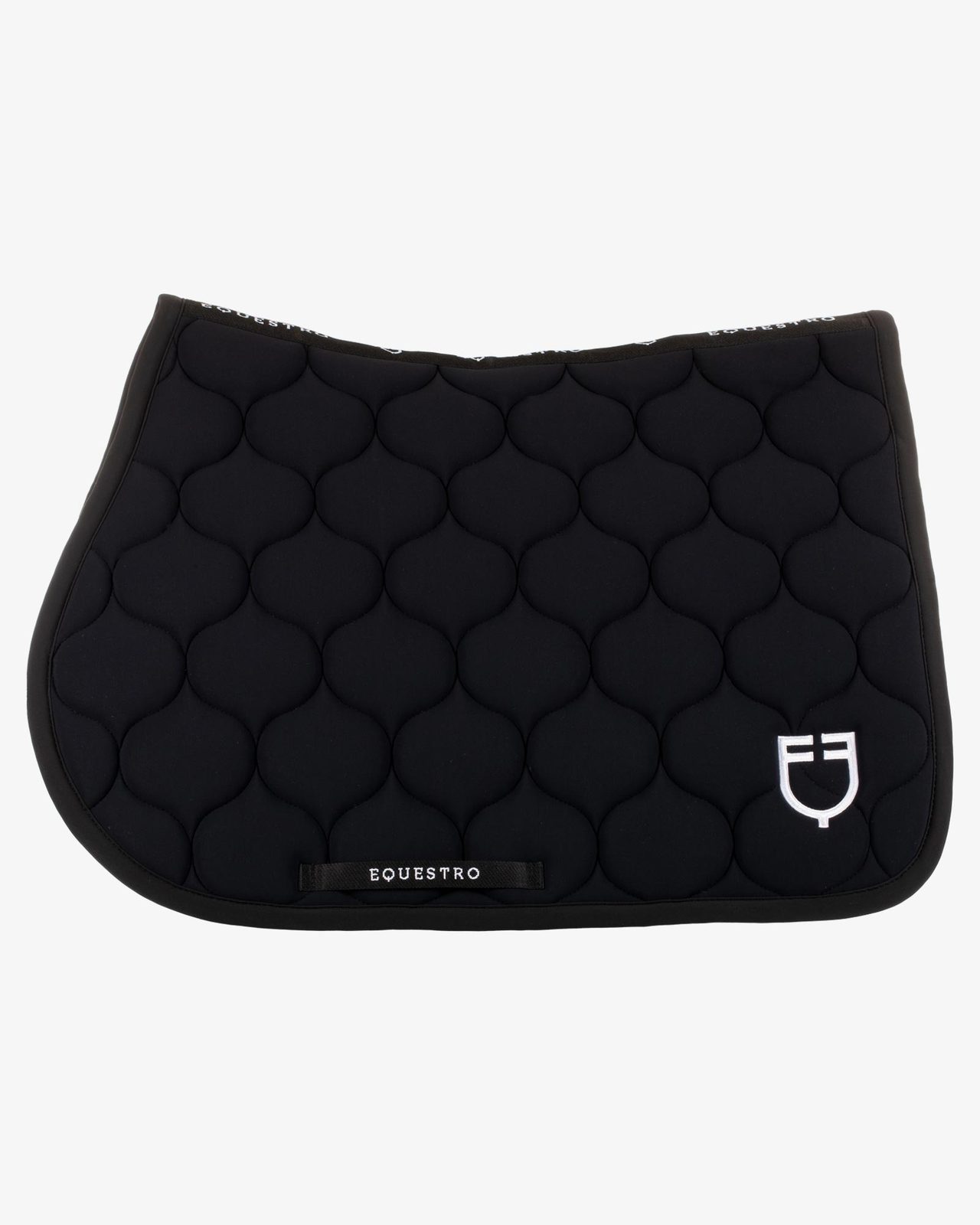 Jumping saddle pad with onion quilting
