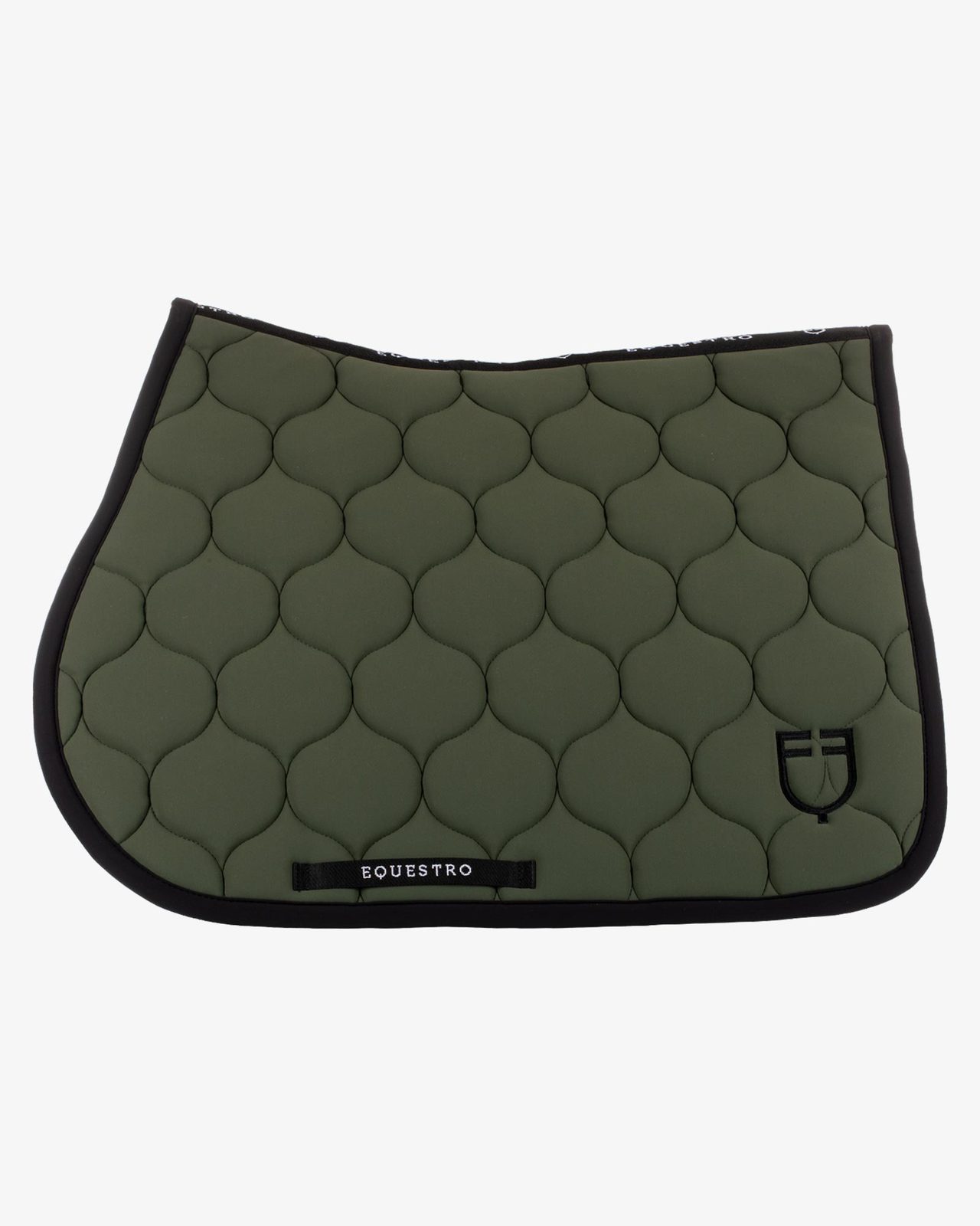 Jumping saddle pad with onion quilting