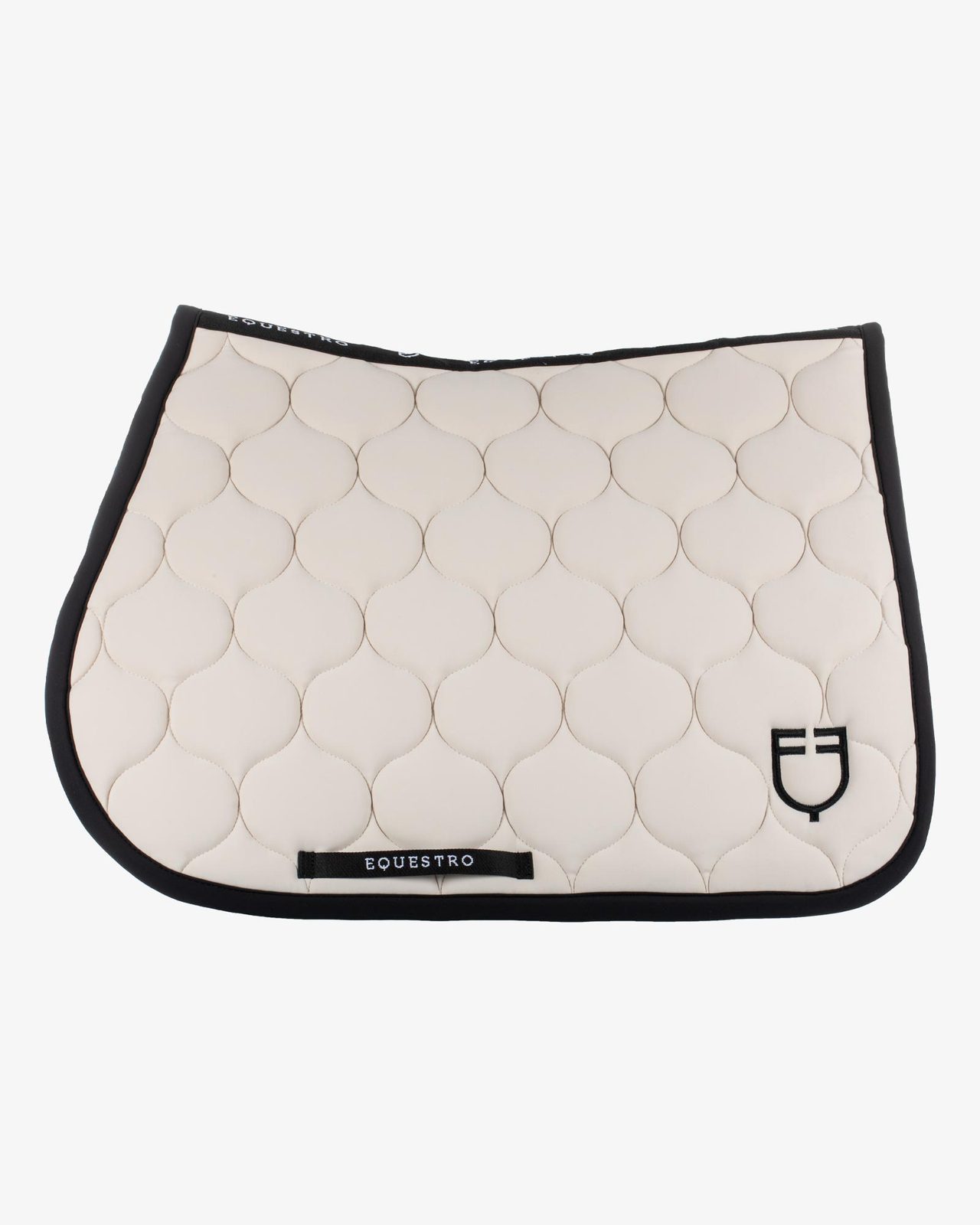 Jumping saddle pad with onion quilting