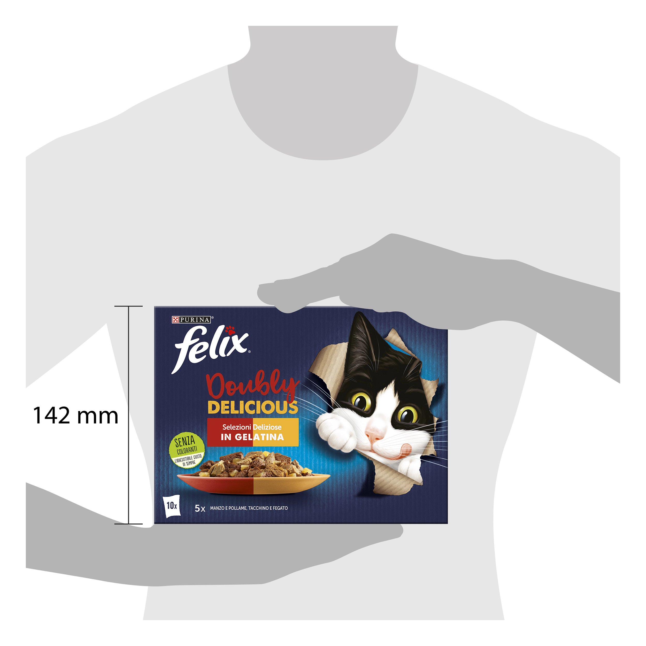 FELIX® Doubly Delicious Selezioni Deliziose - (Manzo&Pollame/Tacchino&Fegato)