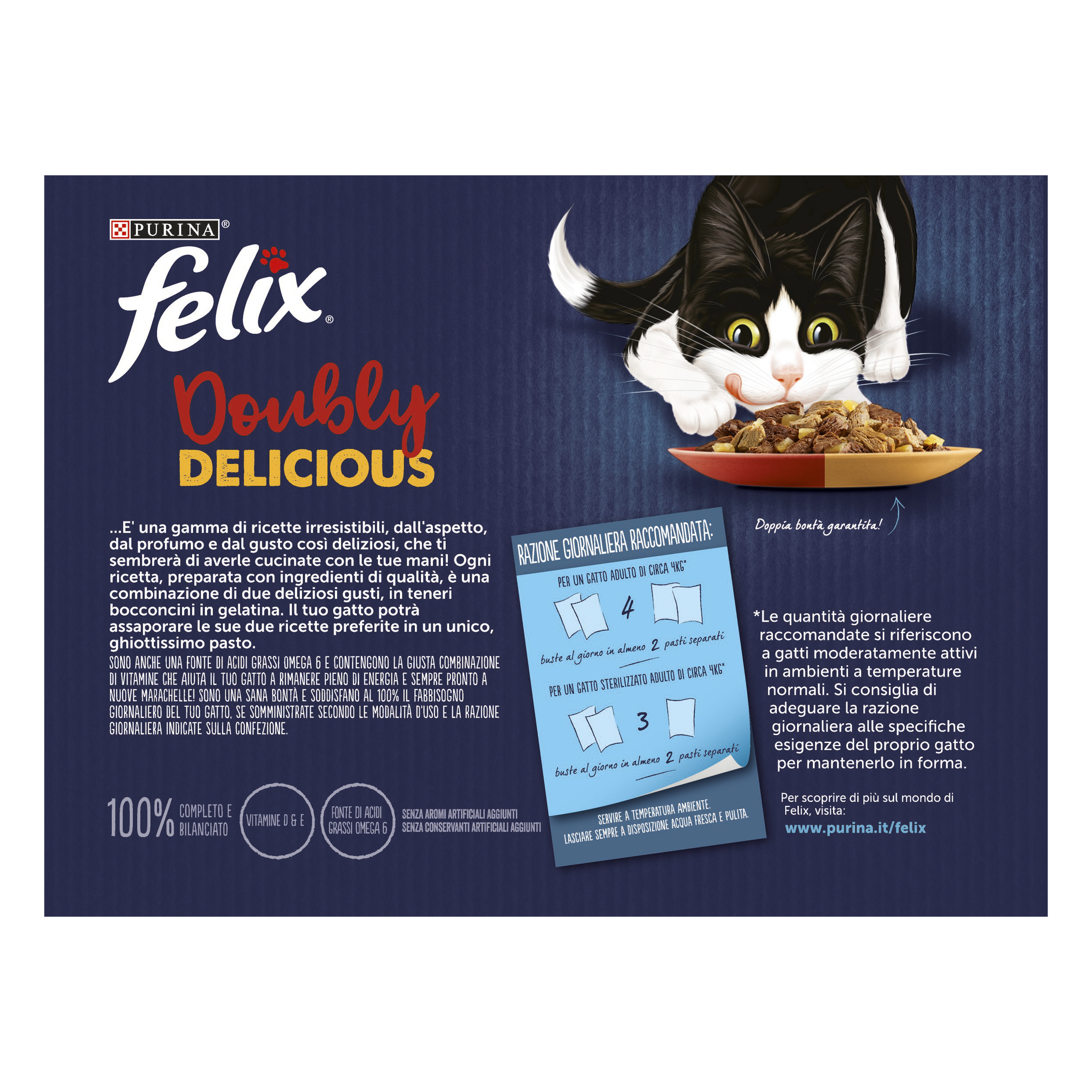 FELIX® Doubly Delicious Selezioni Deliziose - (Manzo&Pollame/Tacchino&Fegato)