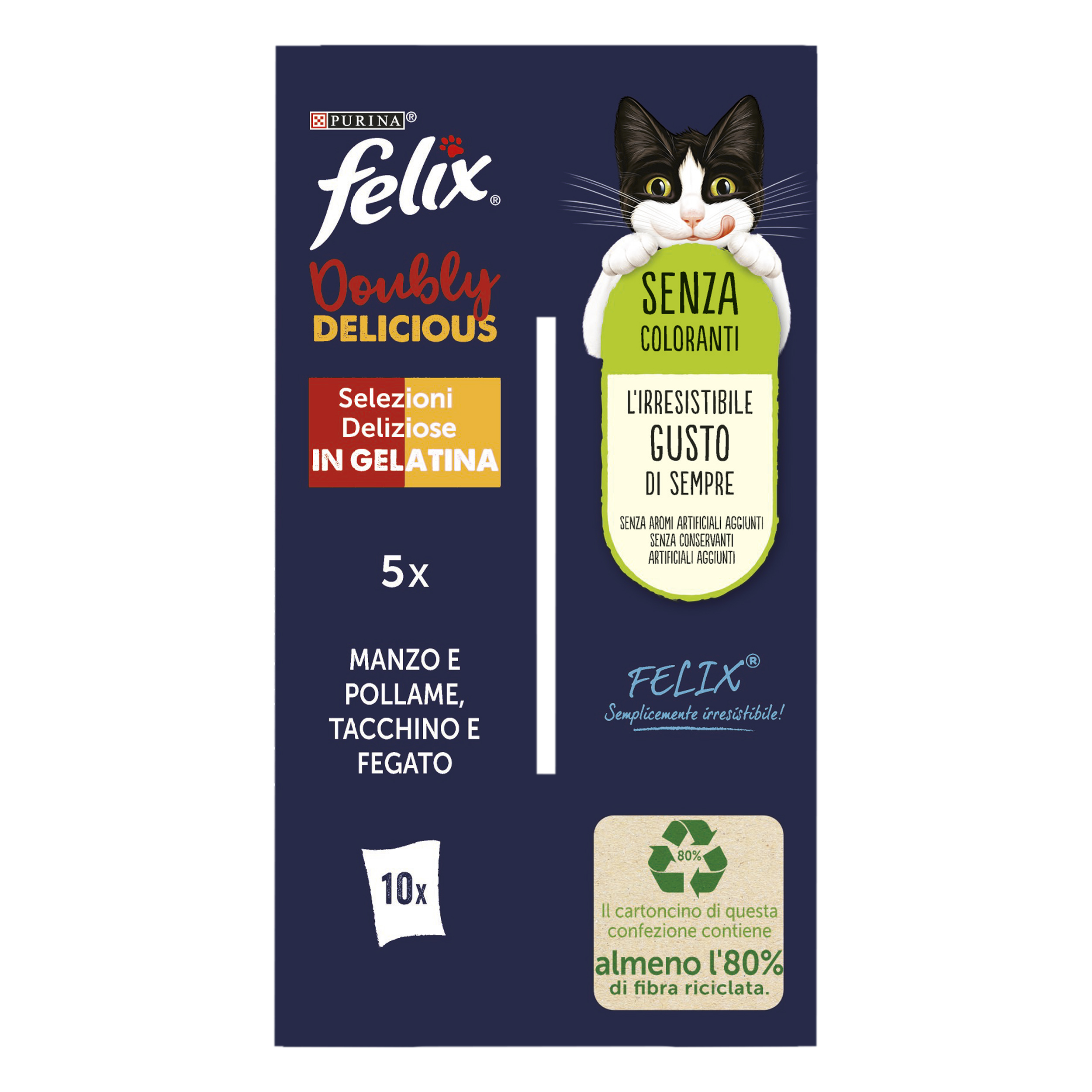 FELIX® Doubly Delicious Selezioni Deliziose - (Manzo&Pollame/Tacchino&Fegato)