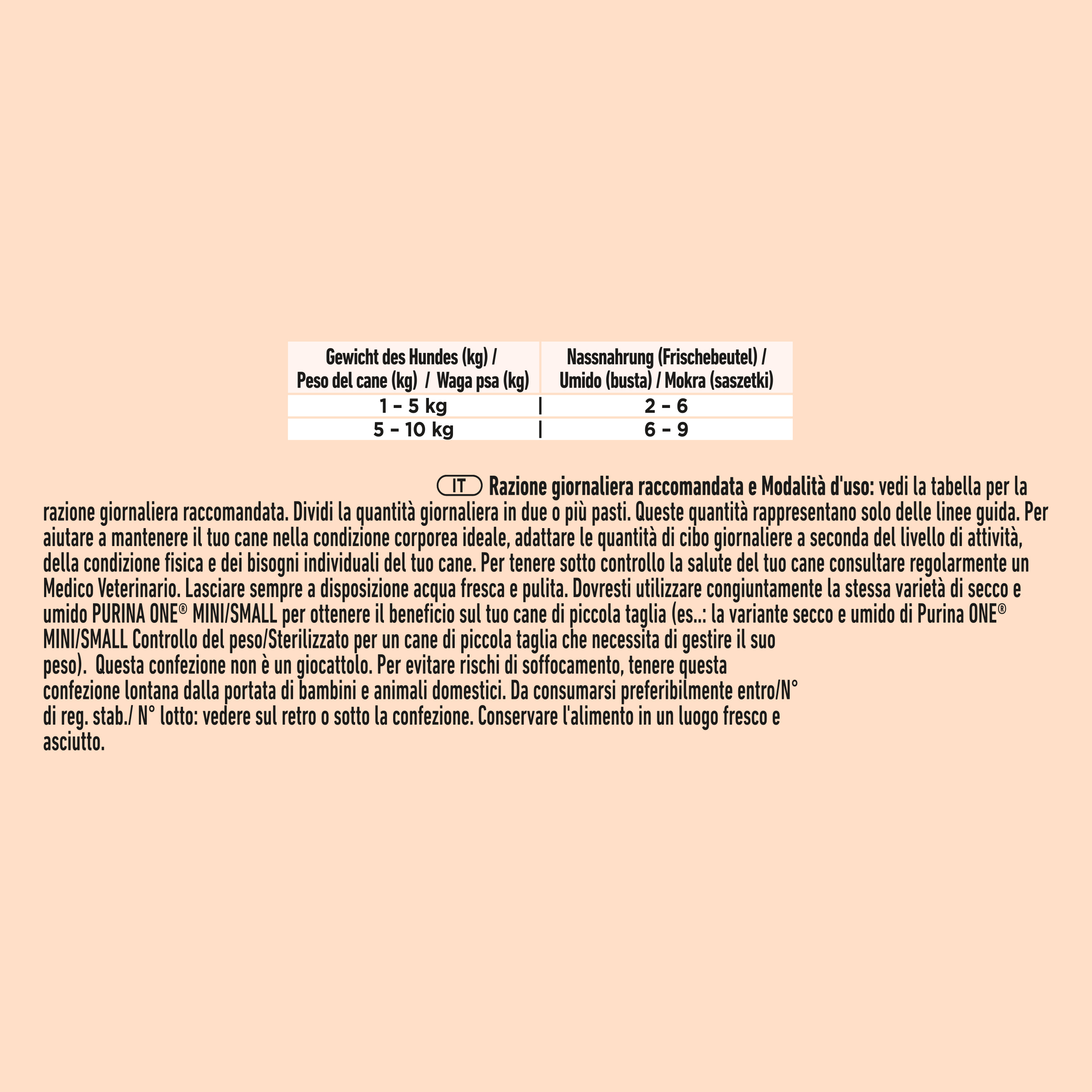 Purina ONE MINI Adult 85g Pollo, Carote e Fagiolini in Salsa