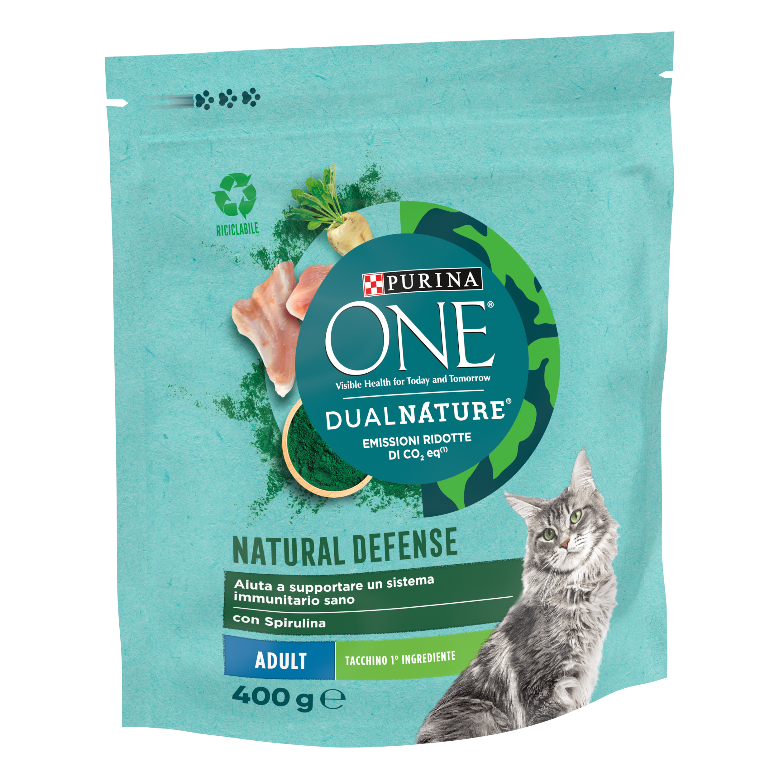 PURINA ONE® DualNature Adult 400g Tacchino