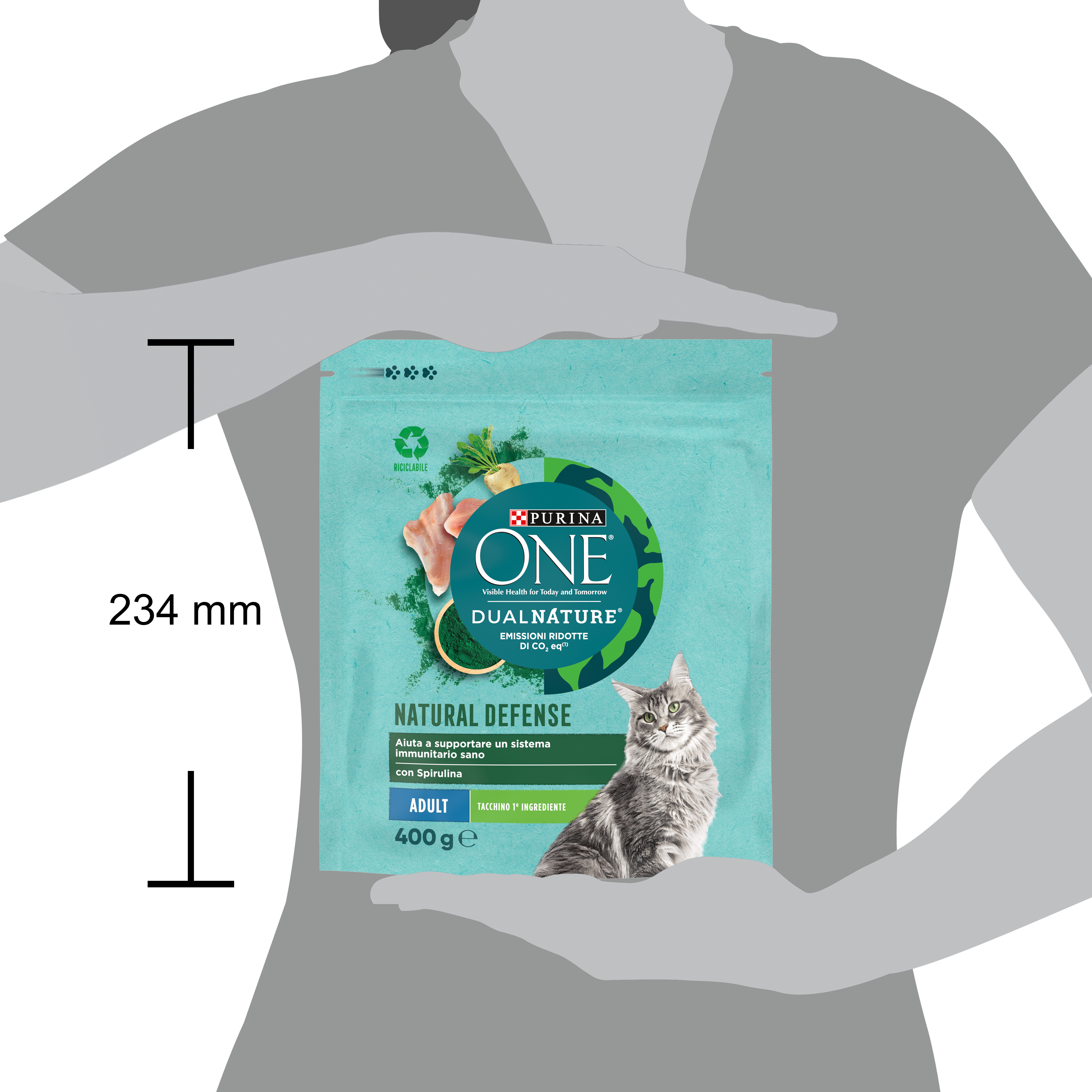 PURINA ONE® DualNature Adult 400g Tacchino