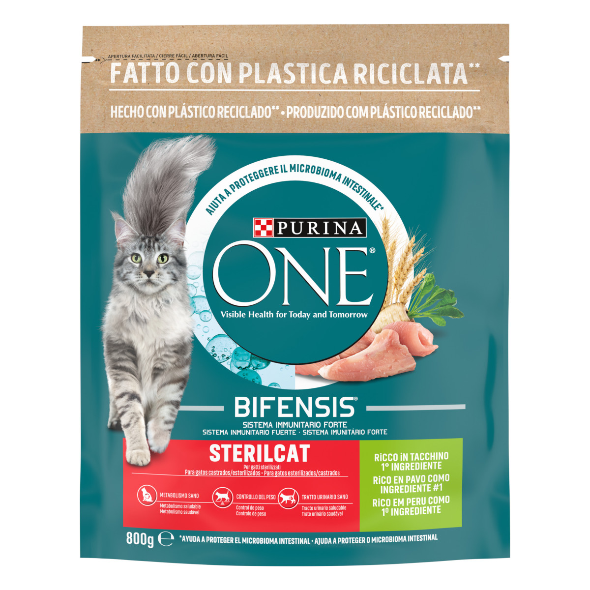 PURINA ONE® Sterilcat - Tacchino & Frumento 800g