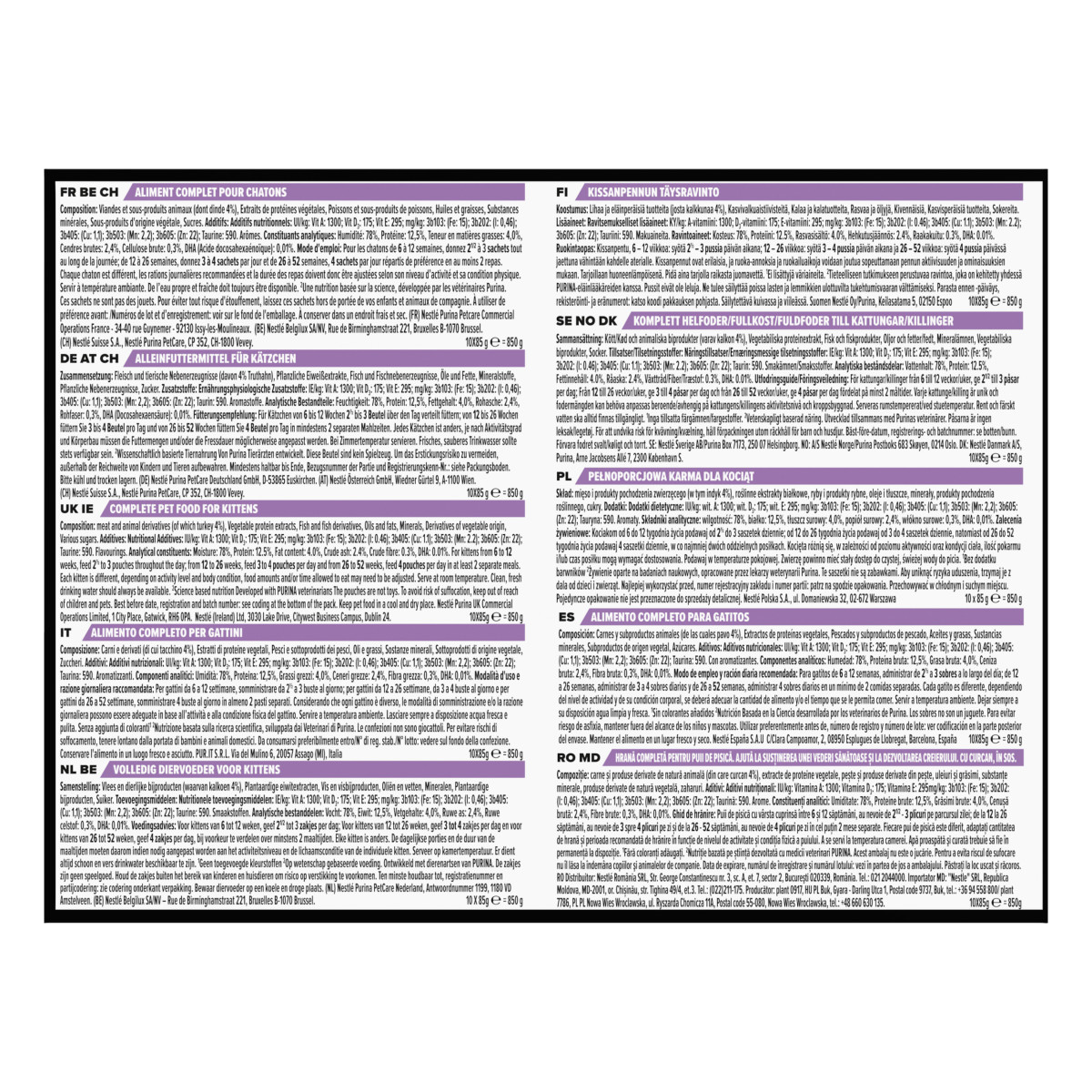 Purina Pro Plan Healthy Start - Cibo Umido Per Gattini Con Tacchino, 40 Bustine Da 85g